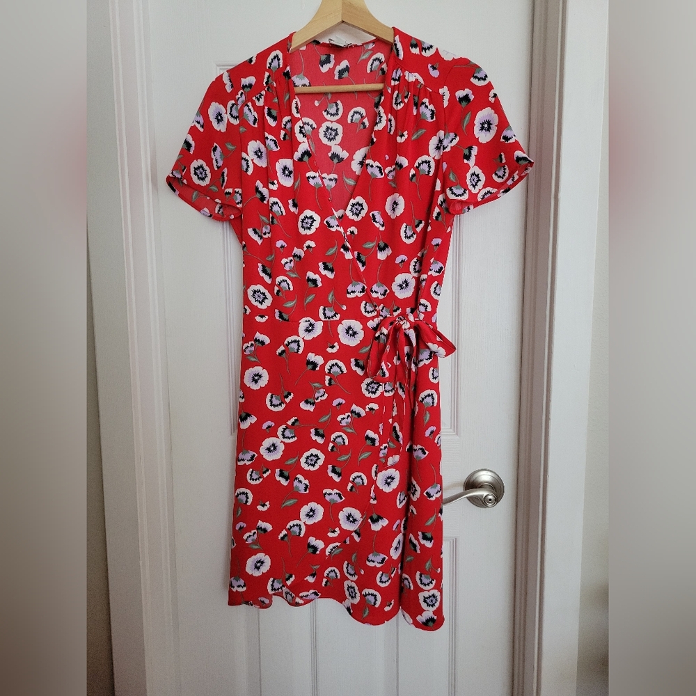 J. Crew Wrap Around Floral Dress